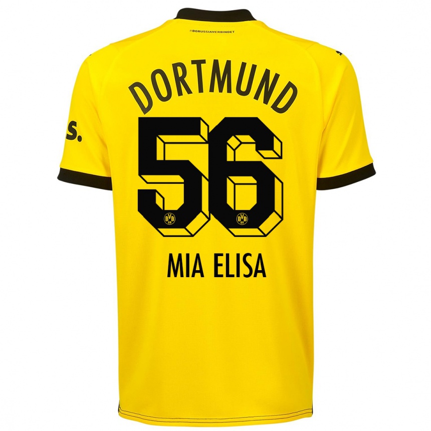 Kids  Bomnuter Mia Elisa #56 Yellow Home Jersey 2023/24 T-Shirt Canada