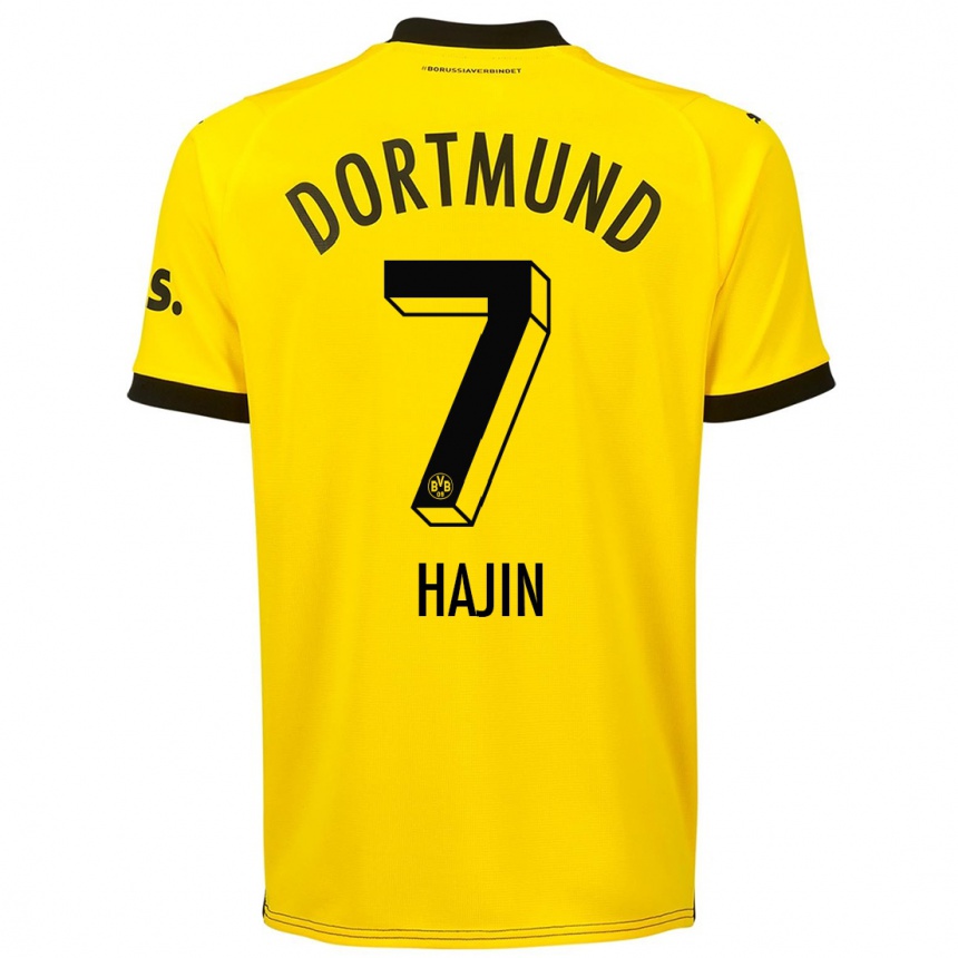 Enfant Football Maillot So Hajin #7 Jaune Tenues Domicile 2023/24 Canada