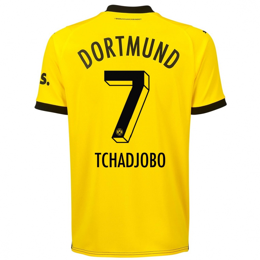 Kids Dia Tchadjobo #7 Yellow Home Jersey 2023/24 T-Shirt Canada