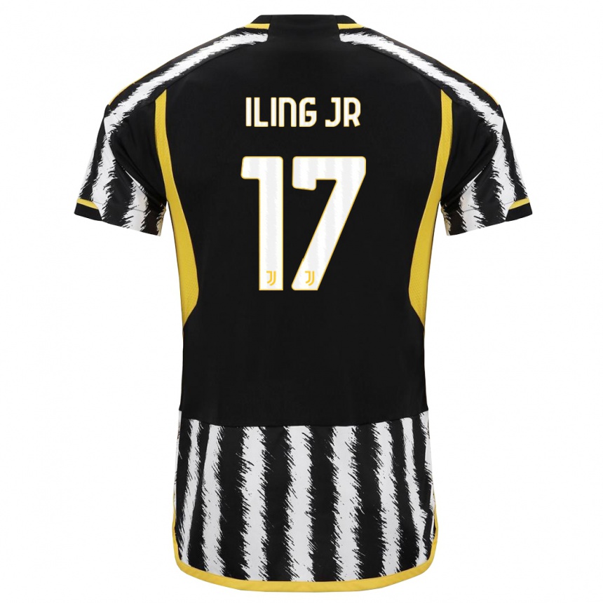 Kids  Samuel Iling-Junior #17 Black White Home Jersey 2023/24 T-Shirt Canada