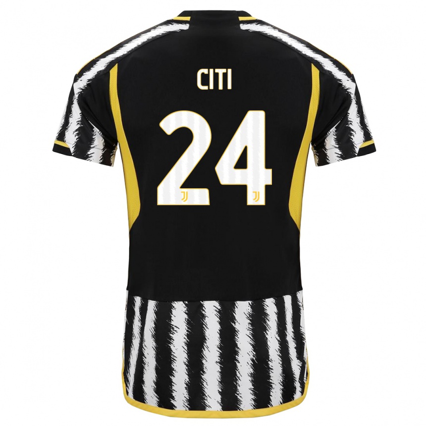 Enfant Football Maillot Alessandro Citi #24 Noir Blanc Tenues Domicile 2023/24 Canada