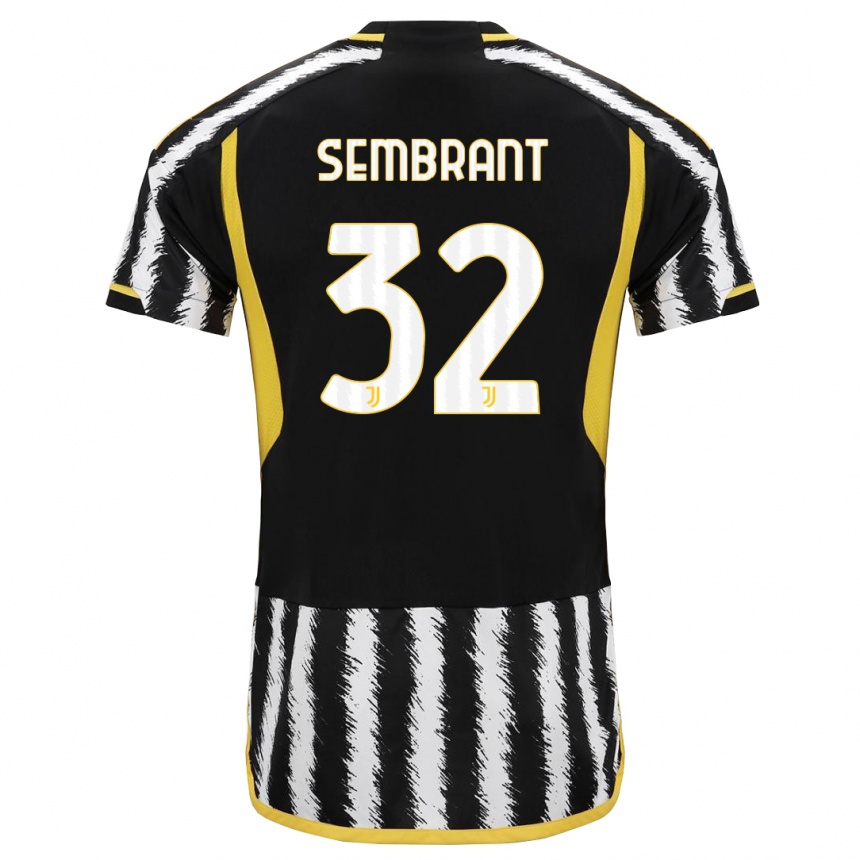 Kids  Linda Sembrant #32 Black White Home Jersey 2023/24 T-Shirt Canada