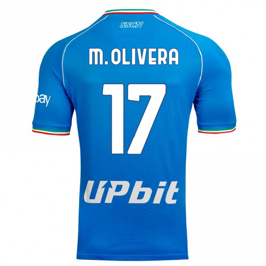 Kids Mathias Olivera #17 Sky Blue Home Jersey 2023/24 T-Shirt Canada