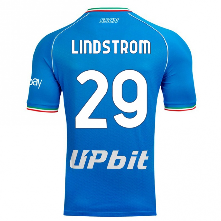 Kids Jesper Lindstrøm #29 Sky Blue Home Jersey 2023/24 T-Shirt Canada