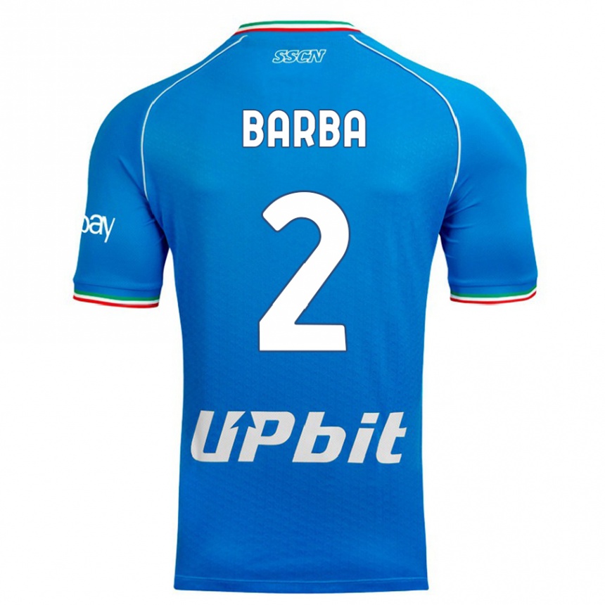 Enfant Football Maillot Benedetto Barba #2 Bleu Ciel Tenues Domicile 2023/24 Canada