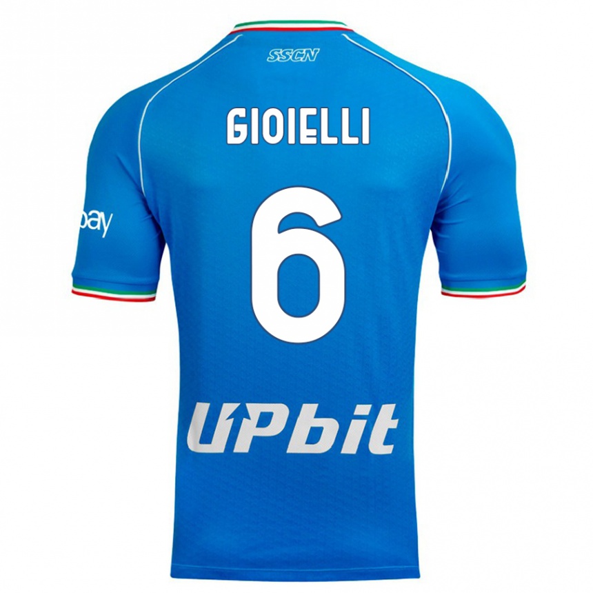 Kids Francesco Gioielli #6 Sky Blue Home Jersey 2023/24 T-Shirt Canada