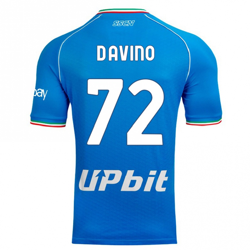 Kids Luigi D'avino #72 Sky Blue Home Jersey 2023/24 T-Shirt Canada