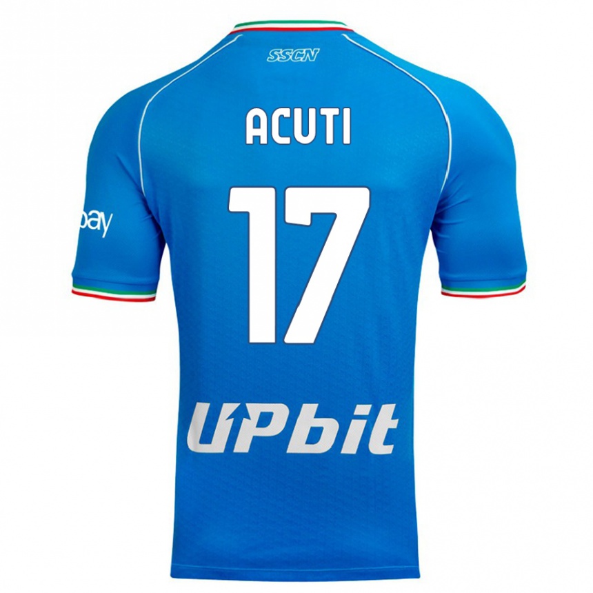 Enfant Football Maillot Arianna Acuti #17 Bleu Ciel Tenues Domicile 2023/24 Canada