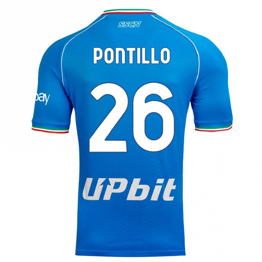 Kids Pasquale Pontillo #26 Sky Blue Home Jersey 2023/24 T-Shirt Canada