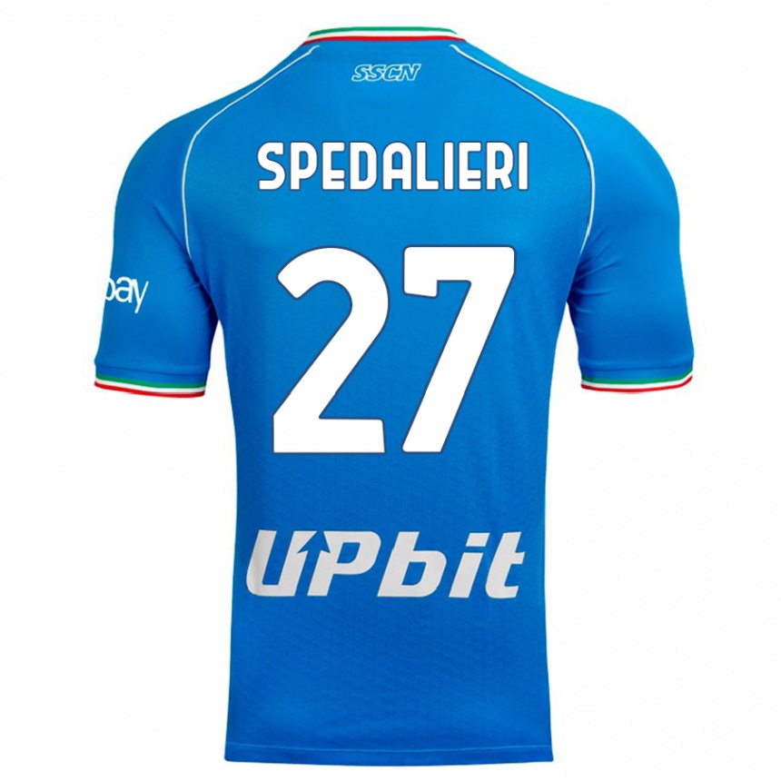 Kids  Johnatan Andrea Spedalieri #27 Sky Blue Home Jersey 2023/24 T-Shirt Canada