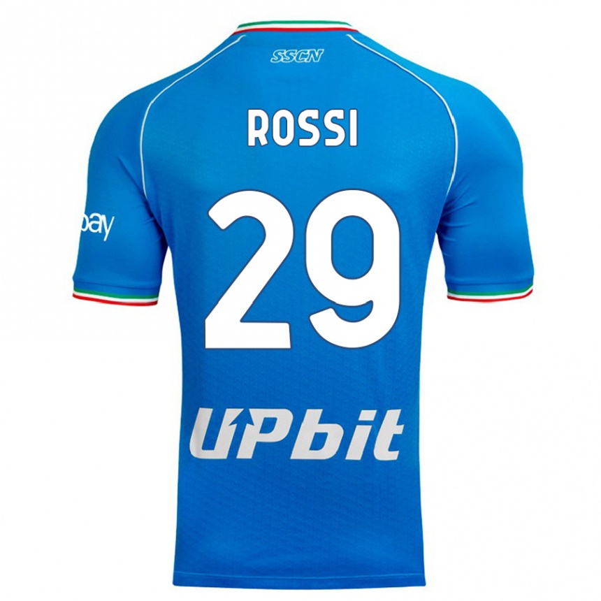 Kids  Francesco Rossi #29 Sky Blue Home Jersey 2023/24 T-Shirt Canada