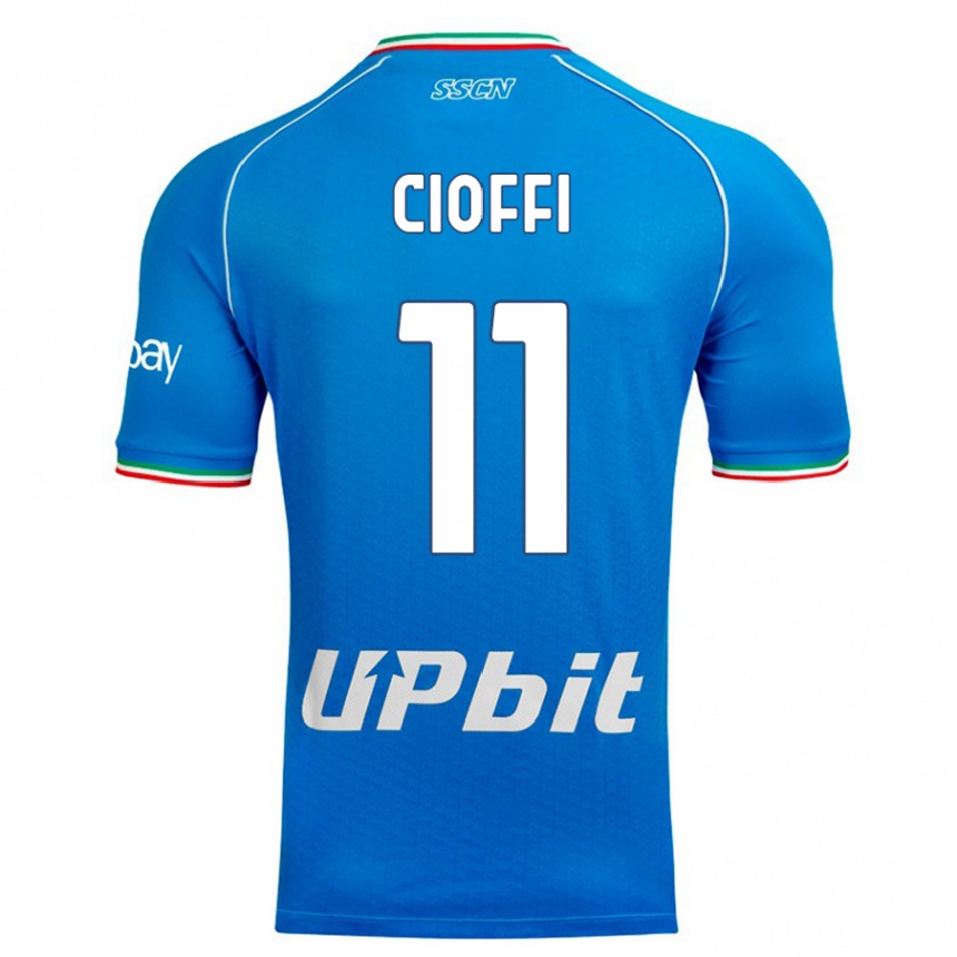 Kids  Antonio Cioffi #11 Sky Blue Home Jersey 2023/24 T-Shirt Canada