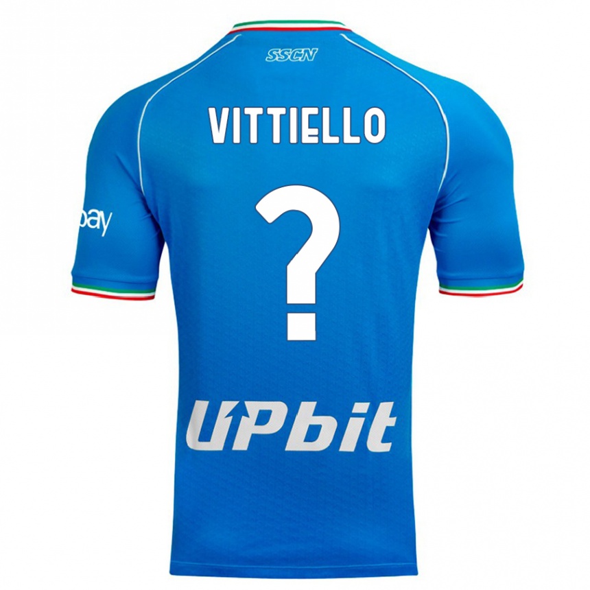 Kids Antonio Vittiello #0 Sky Blue Home Jersey 2023/24 T-Shirt Canada