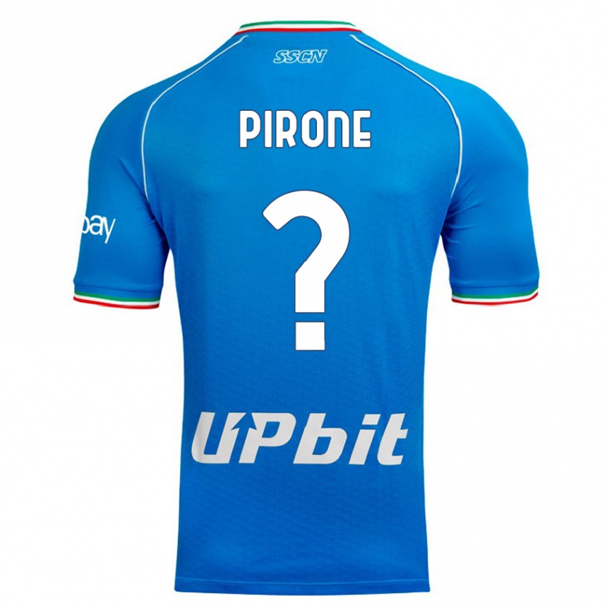 Kids Francesco Pirone #0 Sky Blue Home Jersey 2023/24 T-Shirt Canada