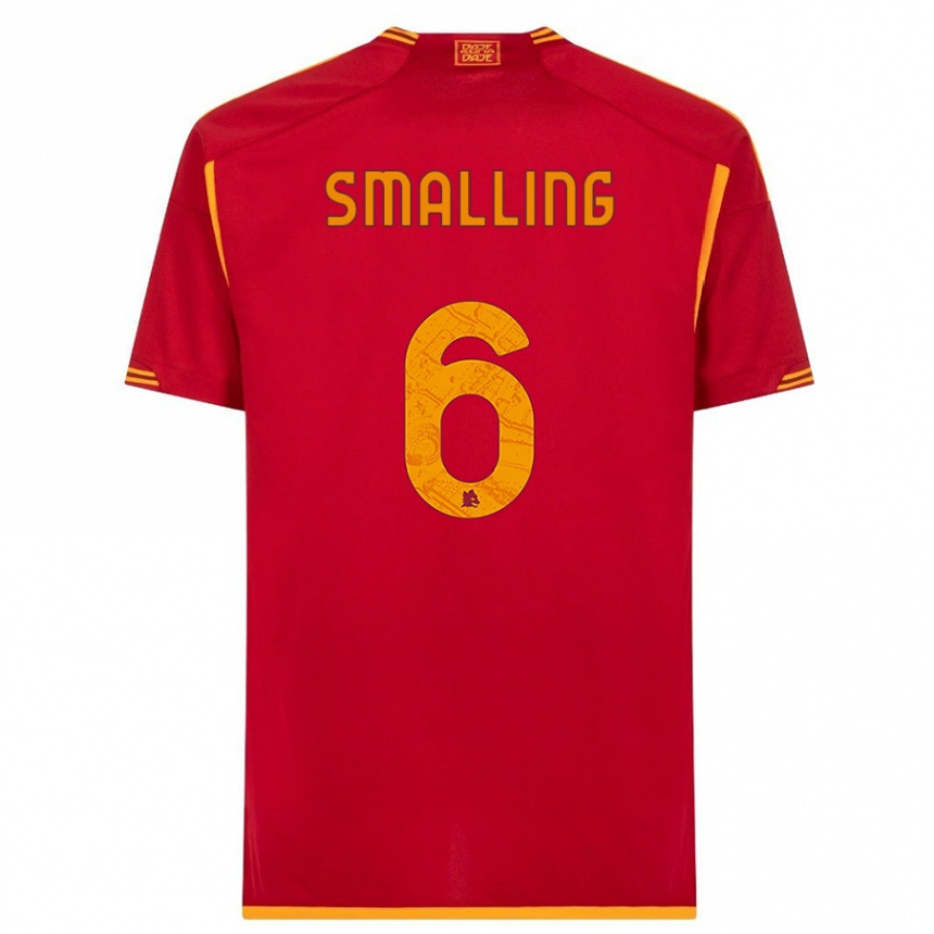 Enfant Football Maillot Chris Smalling #6 Rouge Tenues Domicile 2023/24 Canada