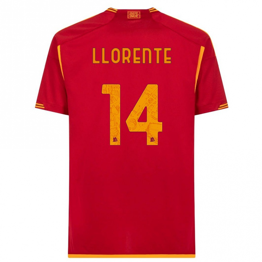 Kids Diego Llorente #14 Red Home Jersey 2023/24 T-Shirt Canada