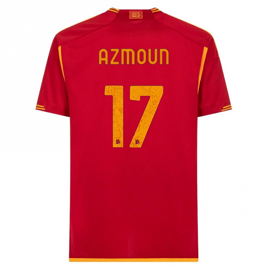 Kids  Sardar Azmoun #17 Red Home Jersey 2023/24 T-Shirt Canada