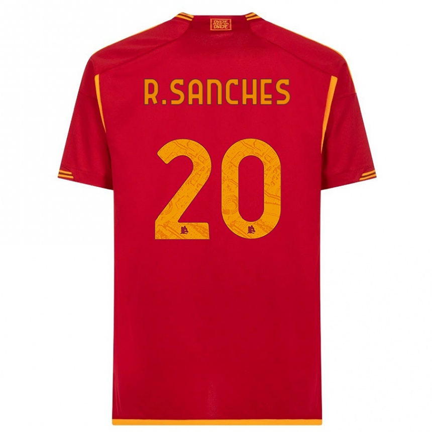 Kids  Renato Sanches #20 Red Home Jersey 2023/24 T-Shirt Canada