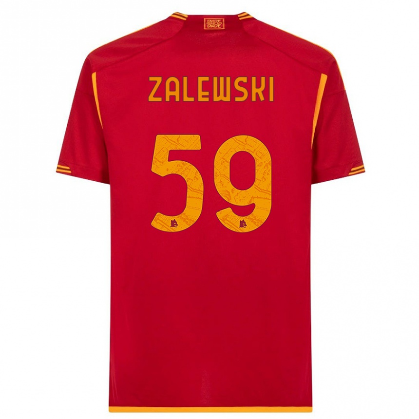 Enfant Football Maillot Nicola Zalewski #59 Rouge Tenues Domicile 2023/24 Canada