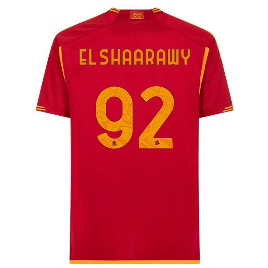 Kids  Stephan El Shaarawy #92 Red Home Jersey 2023/24 T-Shirt Canada