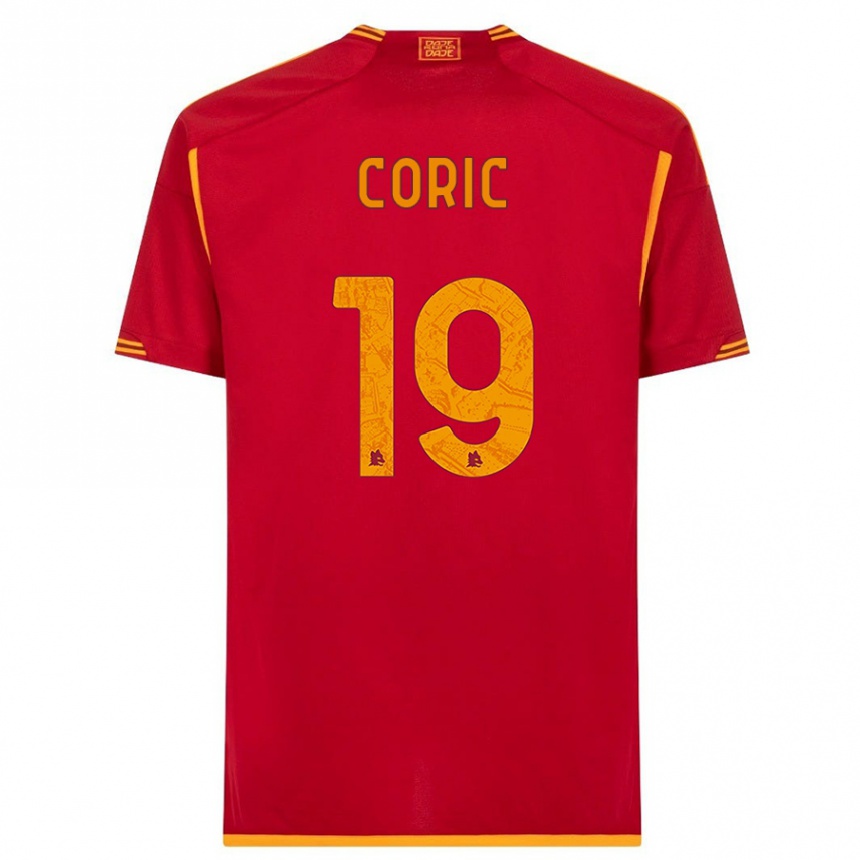 Kids  Ante Coric #19 Red Home Jersey 2023/24 T-Shirt Canada