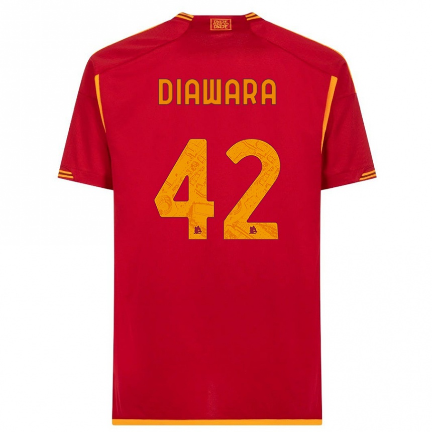 Kids Amadou Diawara #42 Red Home Jersey 2023/24 T-Shirt Canada