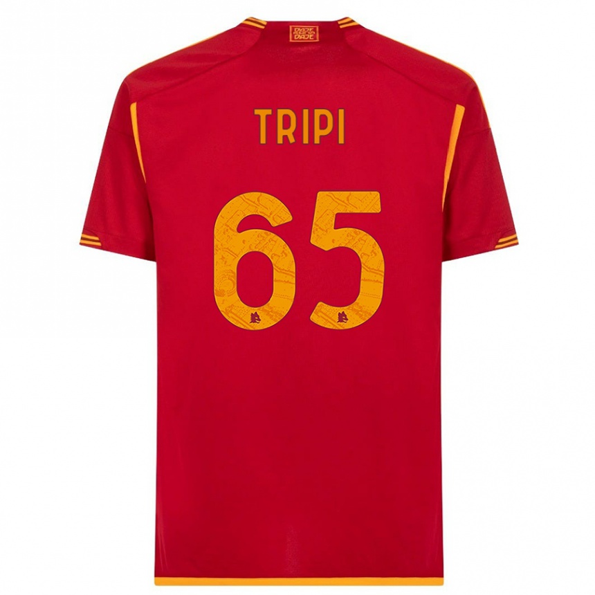 Kids Filippo Tripi #65 Red Home Jersey 2023/24 T-Shirt Canada