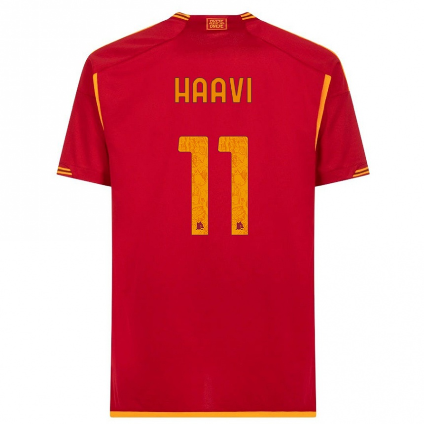 Enfant Football Maillot Emilie Haavi #11 Rouge Tenues Domicile 2023/24 Canada