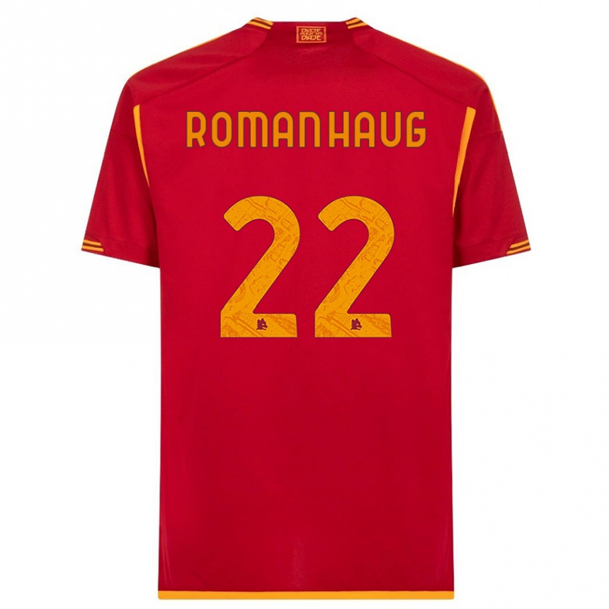 Enfant Football Maillot Sophie Roman Haug #22 Rouge Tenues Domicile 2023/24 Canada