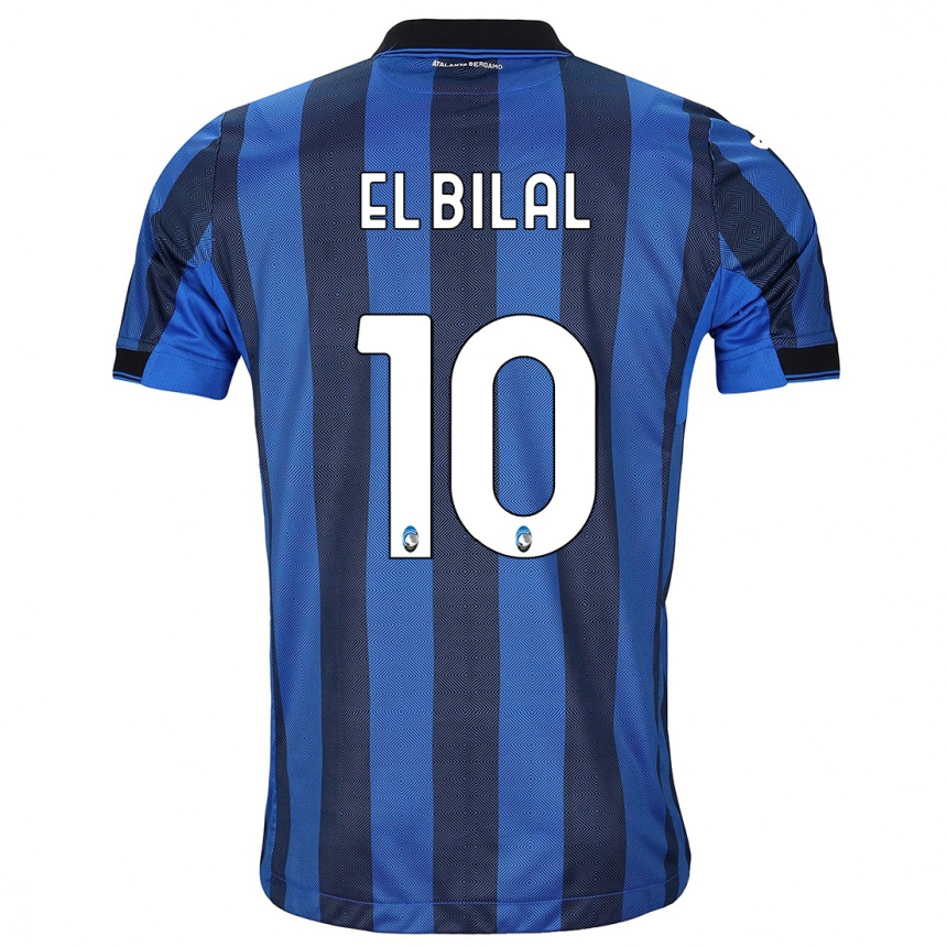 Enfant Football Maillot El Bilal Touré #10 Noir Bleu Tenues Domicile 2023/24 Canada