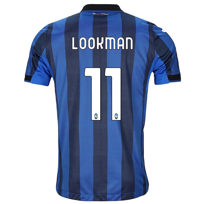 Kids Football Ademola Lookman #11 Black Blue Home Jersey 2023/24 T-Shirt Canada