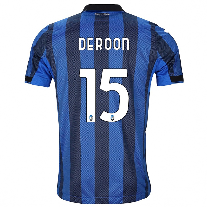 Enfant Football Maillot Marten De Roon #15 Noir Bleu Tenues Domicile 2023/24 Canada