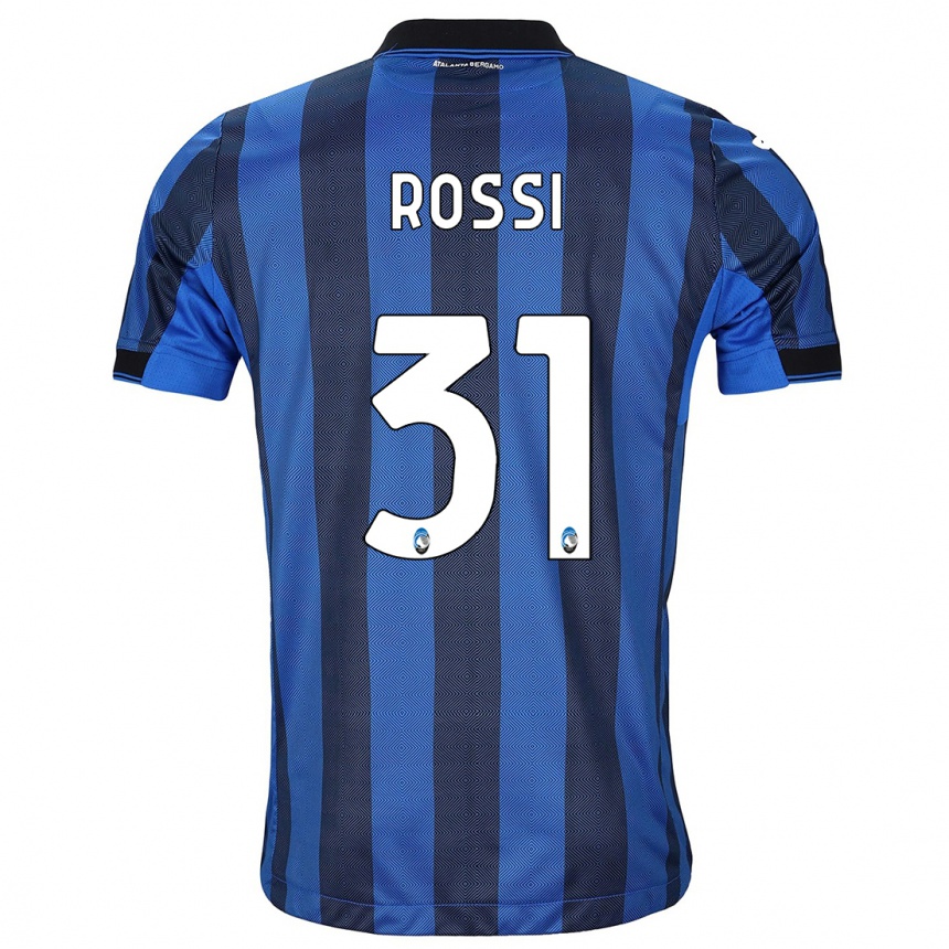 Enfant Football Maillot Francesco Rossi #31 Noir Bleu Tenues Domicile 2023/24 Canada