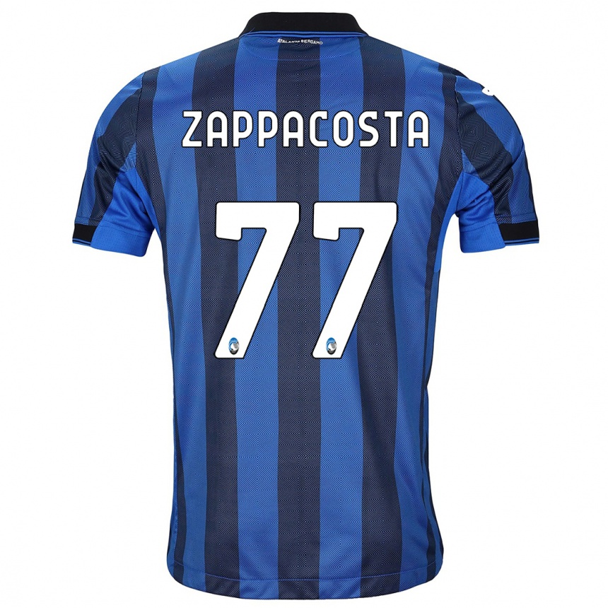 Kids Football Davide Zappacosta #77 Black Blue Home Jersey 2023/24 T-Shirt Canada