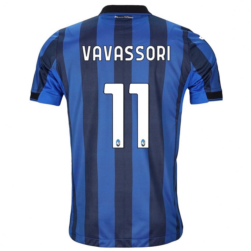 Kids Football Dominic Vavassori #11 Black Blue Home Jersey 2023/24 T-Shirt Canada