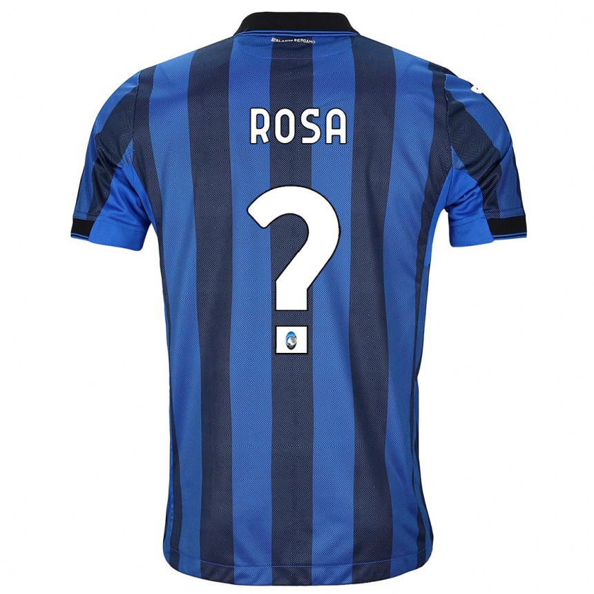 Kids Football Alessio Rosa #0 Black Blue Home Jersey 2023/24 T-Shirt Canada