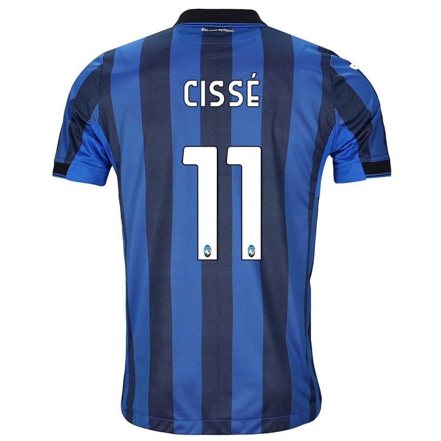 Kids Football Moustapha Cissé #11 Black Blue Home Jersey 2023/24 T-Shirt Canada