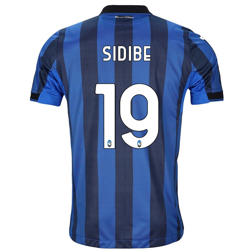 Kids Football Alassane Sidibe #19 Black Blue Home Jersey 2023/24 T-Shirt Canada