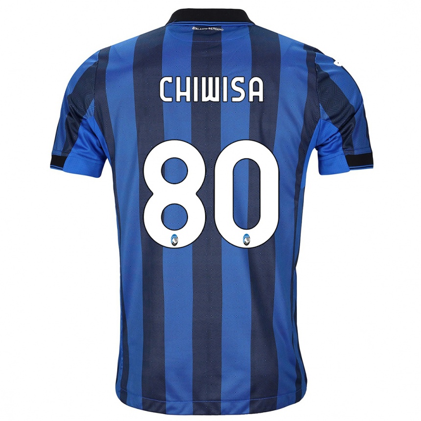 Kids Football Mannah Chiwisa #80 Black Blue Home Jersey 2023/24 T-Shirt Canada