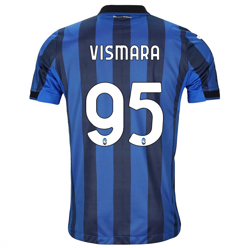 Enfant Football Maillot Paolo Vismara #95 Noir Bleu Tenues Domicile 2023/24 Canada