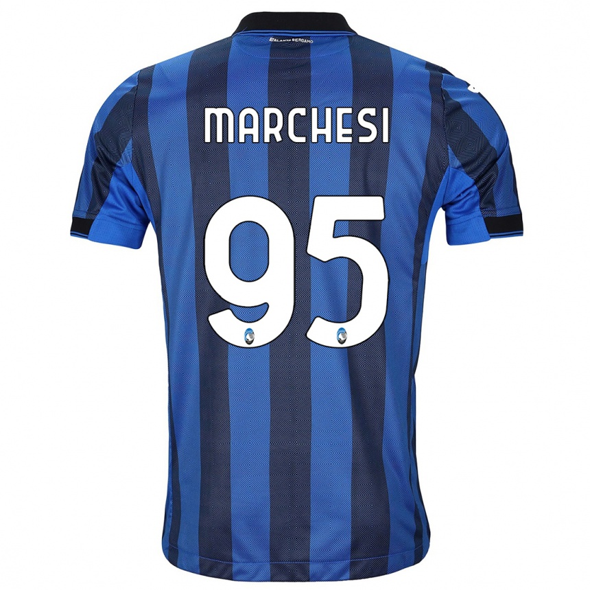 Enfant Football Maillot Silvia Marchesi #95 Noir Bleu Tenues Domicile 2023/24 Canada