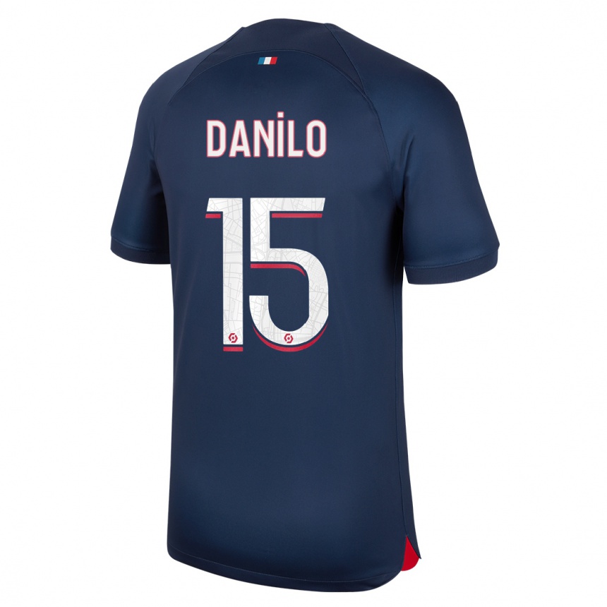 Kids Danilo Pereira #15 Blue Red Home Jersey 2023/24 T-Shirt Canada