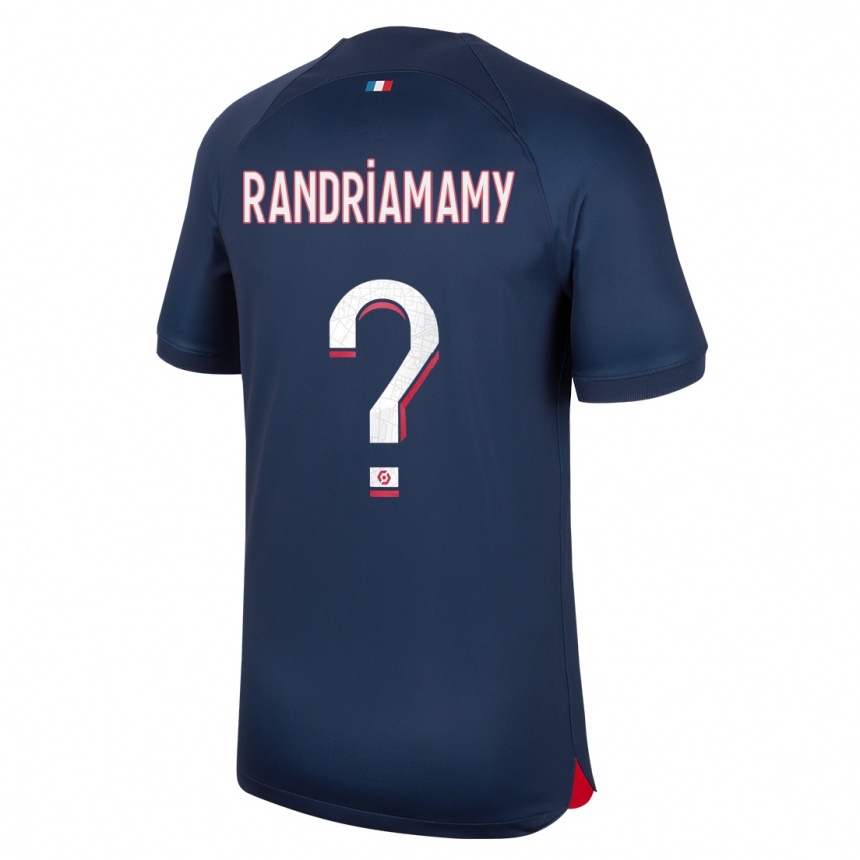 Enfant Football Maillot Mathyas Randriamamy #0 Bleu Rouge Tenues Domicile 2023/24 Canada