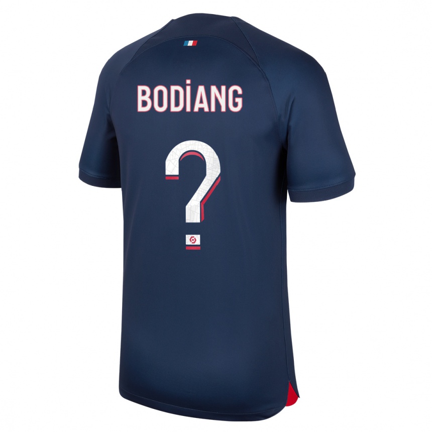 Kids  Moutanabi Bodiang #0 Blue Red Home Jersey 2023/24 T-Shirt Canada