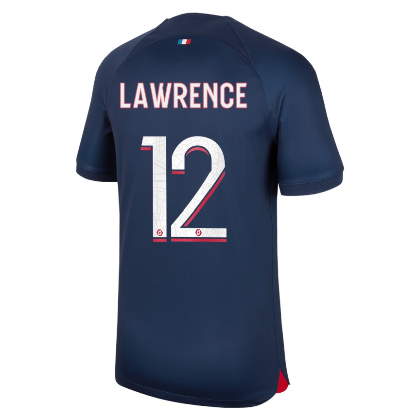 Kids  Ashley Lawrence #12 Blue Red Home Jersey 2023/24 T-Shirt Canada