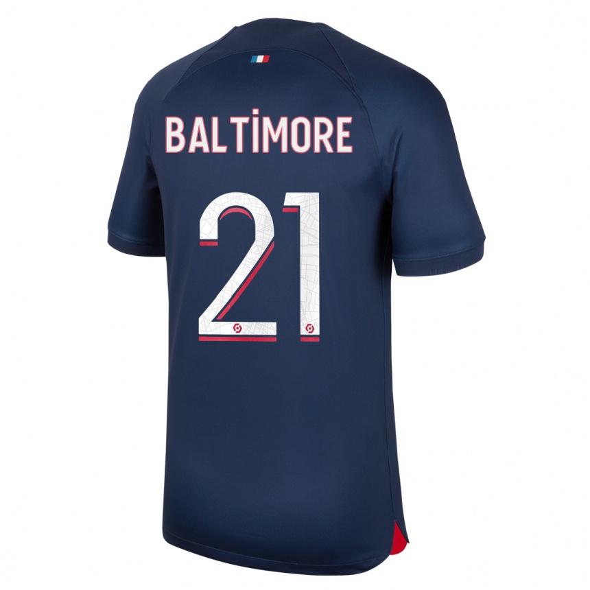 Enfant Football Maillot Sandy Baltimore #21 Bleu Rouge Tenues Domicile 2023/24 Canada