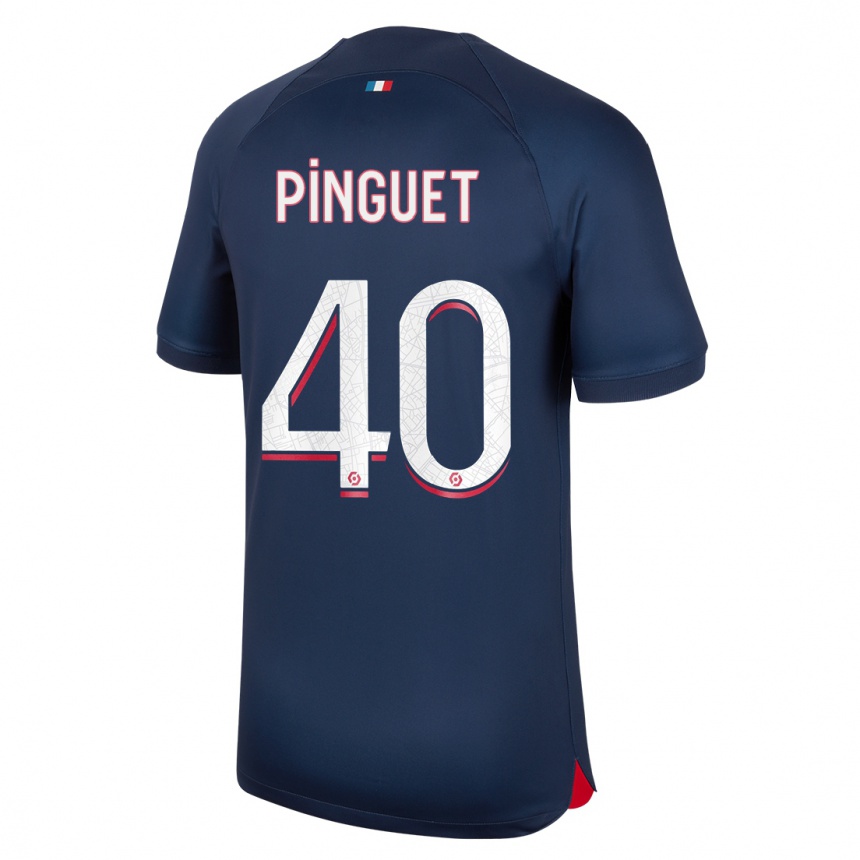 Kids Alice Pinguet #40 Blue Red Home Jersey 2023/24 T-Shirt Canada