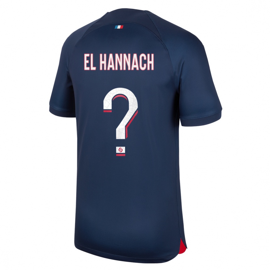 Enfant Football Maillot Younes El Hannach #0 Bleu Rouge Tenues Domicile 2023/24 Canada