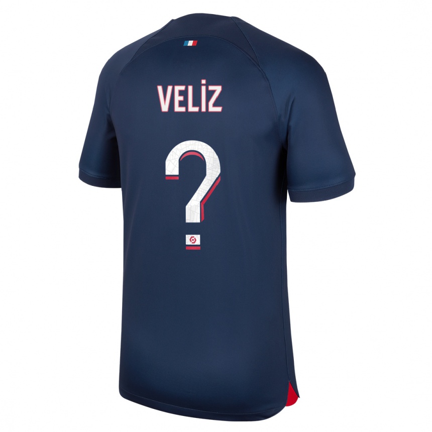 Kids Nehemiah Fernandez Veliz #0 Blue Red Home Jersey 2023/24 T-Shirt Canada