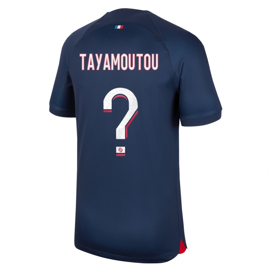 Kids Enzo Tayamoutou #0 Blue Red Home Jersey 2023/24 T-Shirt Canada